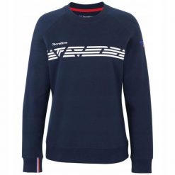 Bluza damska lifestyle Tecnifibre Lady Sweat. Niebieskie bluzy damskie TECNIFIBRE, bez wzorów, bez kaptura. W wyprzedaży za 129.00 zł.