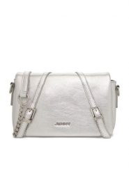 JENNY Torebka C-JNY-M-011-08 Srebrny. Szare listonoszki damskie Jenny, bez wzorów, z materiału, bez dodatków. Za 119.99 zł.