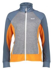 Jack Wolfskin Kurtka polarowa "Sky Peak" w kolorze pomarańczowym rozmiar: M. Pomarańczowe kurtki damskie Jack Wolfskin, m, bez wzorów, z polaru, bez kaptura. Za 214.70 zł.