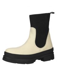Steve Madden Skórzane botki w kolorze beżowym rozmiar: 38. Brązowe botki damskie Steve Madden, bez obcasa, bez zapięcia. Za 179.64 zł.