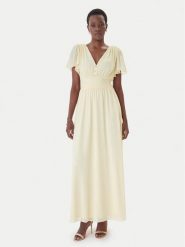 Morgan Sukienka wieczorowa 261-RLUCY Żółty Regular Fit. Żółte sukienki damskie Morgan, bez wzorów, z syntetyku, wizytowe, bez ramiączek. Za 429.99 zł.