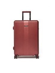 WITTCHEN Walizka średnia 56-3P-902-35 Bordowy. Czerwone walizki Wittchen, bez wzorów, z tworzywa sztucznego, średnie. Za 649.99 zł.