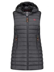 Geographical Norway Kamizelka pikowana "Vatikolor" w kolorze antracytowym rozmiar: XXL. Czarne kamizelki damskie Geographical Norway, xxl, bez wzorów, bez kaptura. Za 105.38 zł.