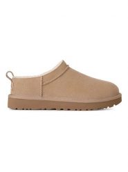 UGG Skórzane botki w kolorze beżowym rozmiar: 36. Brązowe botki damskie Ugg, bez obcasa, bez zapięcia. Za 634.02 zł.