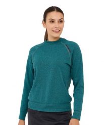 Bluza damska wełniana Brubeck OUTDOOR MERINO. Zielone bluzy damskie Brubeck, s, bez wzorów, z poliesteru, bez kaptura. Za 249.00 zł.