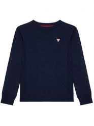 Guess Sweter L0YR03 Z2VV0 Granatowy Regular Fit. Niebieskie swetry chłopięce Guess, z bawełny, bez kołnierzyka. Za 129.99 zł.