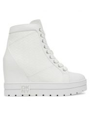 DKNY Sneakersy Clary K1603246 Biały. Białe obuwie sportowe damskie DKNY, ze skóry, bez zapięcia. Za 879.99 zł.