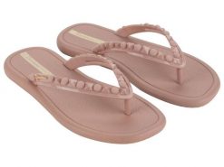 Japonki klapki damskie plażowe Ipanema Meu Sol Ad. Czerwone klapki damskie Ipanema, bez wzorów, z materiału, bez obcasa, bez zapięcia. Za 59.00 zł.