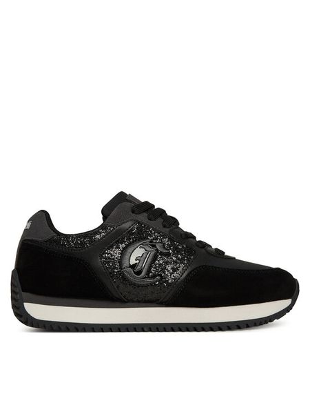 Just Cavalli Sneakersy 79RA3SR1 ZSD68 Czarny. Czarne obuwie sportowe damskie Just Cavalli, z materiału, bez zapięcia. Za 619.99 zł.