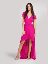 Patrizia Pepe Sukienka | 8A1224/A060 | Kobieta | Różowy. Czerwone sukienki damskie Patrizia Pepe, bez wzorów, z tkaniny, eleganckie, bez ramiączek. W wyprzedaży za 599.00 zł.