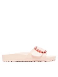 Birkenstock Klapki Madrid Big Buckle Eva 1029632 Różowy. Czerwone klapki damskie Birkenstock, bez wzorów, z syntetyku, bez obcasa, bez zapięcia. Za 199.99 zł.