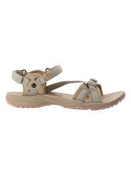 Jack Wolfskin Sandały trekkingowe "Lakewood" w kolorze beżowym rozmiar: 42. Brązowe sandały damskie Jack Wolfskin, bez wzorów, z otwartym noskiem, bez obcasa, na płaskiej podeszwie, bez zapięcia. Za 162.49 zł.
