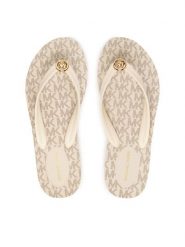 MICHAEL Michael Kors Japonki Posie Flip Flop 40S6PSFA2Q Écru. Białe klapki damskie MICHAEL Michael Kors, bez wzorów, z syntetyku, bez obcasa, bez zapięcia. Za 319.99 zł.