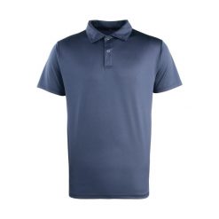 Koszulka polo Coolchecker z zatrzaskami Premier. Niebieskie koszulki damskie PREMIER, bez wzorów, bez kołnierzyka, bez ramiączek. Za 125.00 zł.