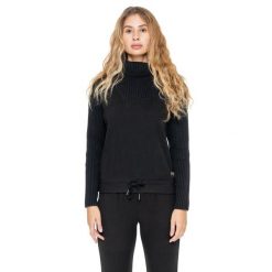 Leone 1947 Warm Touch Damen Rollkragen-Bluza zimowa ze Strickeinsätzen. Czarne bluzy damskie LEONE 1947 APPAREL, na zimę, bez wzorów, bez kaptura. W wyprzedaży za 206.29 zł.