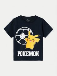 NAME IT T-Shirt POKEMON 13231977 Granatowy Regular Fit. Niebieskie t-shirty i koszulki chłopięce Name it, bez wzorów, z bawełny, bez kołnierzyka, bez ramiączek. Za 39.99 zł.