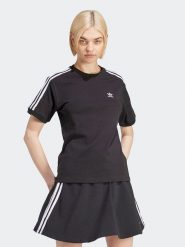Adidas Koszulka w kolorze antracytowym rozmiar: L. Czarne bluzki damskie Adidas, l, bez wzorów, bez kołnierzyka, bez ramiączek. Za 115.78 zł.