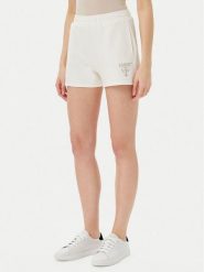 Guess Szorty sportowe V5GD19 KC3D2 Écru Relaxed Fit. Spodenki sportowe damskie Guess, s, z aplikacjami, z bawełny. Za 109.99 zł.