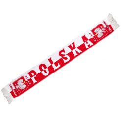 Szalik Reprezentacji Polski. Białe szaliki damskie PIKO SPORT, bez wzorów, z poliesteru. Za 39.99 zł.
