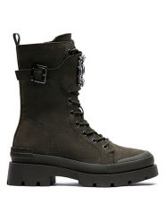 Foreverfolie Botki w kolorze khaki rozmiar: 40. Brązowe botki damskie Foreverfolie, bez obcasa, bez zapięcia. Za 127.35 zł.