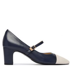 Czółenka HÖGL. Niebieskie czółenka damskie Högl, bez wzorów, bez obcasa. Za 849.99 zł.