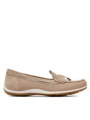 Geox Mokasyny D Vega Moc D35DNA 00022 C6738 Brązowy. Brązowe mokasyny damskie Geox, ze skóry, bez obcasa. Za 359.99 zł.