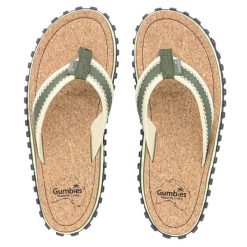 Japonki GUMBIES CORKER FLIP-FLOPS UNISEX. Zielone klapki damskie Gumbies, bez wzorów, bez obcasa, bez zapięcia. Za 92.99 zł.