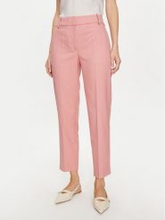 Tommy Hilfiger Spodnie materiałowe Core WW0WW39723 Różowy Straight Fit. Czerwone spodnie materiałowe damskie Tommy Hilfiger, bez wzorów, z materiału. W wyprzedaży za 359.99 zł.