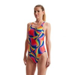 Strój Kąpielowy Speedo Digital Powerback – Czerwony/Niebieski – Rozmiar 30. Czerwone stroje jednoczęściowe Speedo, bez wzorów. Za 199.99 zł.