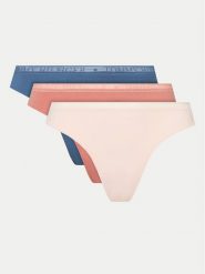 Tommy Hilfiger Komplet 3 par stringów UW0UW04890 Kolorowy. Komplety bielizny Tommy Hilfiger, bez wzorów, z bawełny. Za 119.99 zł.