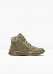 Wysokie sneakersy Rieker. Zielone obuwie sportowe casual damskie bonprix, bez zapięcia. Za 269.99 zł.