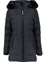 Geographical Norway Parka "Bracelet" w kolorze granatowym rozmiar: M. Niebieskie parki damskie Geographical Norway, m, ze skóry, bez kaptura. Za 259.13 zł.