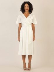 APART Sukienka w kolorze kremowym rozmiar: 36. Brązowe sukienki damskie Apart, bez wzorów, z tkaniny, bez ramiączek. Za 208.36 zł.