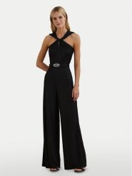 LAUREN RALPH LAUREN Kombinezon 200951815001 Czarny Wide Leg. Czarne sukienki damskie Lauren Ralph Lauren, bez wzorów, z syntetyku, bez ramiączek. Za 949.99 zł.
