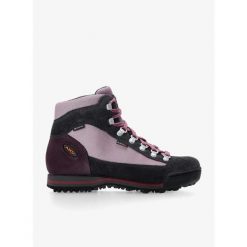 Buty trekkingowe damskie AKU Ultra Light Micro GTX. Fioletowe obuwie trekkingowe damskie Aku, bez zapięcia. Za 765.39 zł.