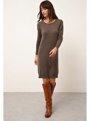 Just Cashmere Kaszmirowa sukienka "Susan" w kolorze brązowym rozmiar: S. Brązowe sukienki damskie Just Cashmere, bez wzorów, z kaszmiru, bez ramiączek. Za 317.73 zł.