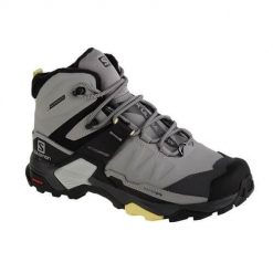 Buty trekkingowe damskie Salomon X Ultra 4 Mid Winter Ts. Szare obuwie trekkingowe damskie Salomon, z materiału, bez zapięcia. Za 915.00 zł.