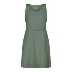 Sukienka damska turystyczne CMP 34S7986. Zielone sukienki damskie CMP, bez wzorów, sportowe, bez ramiączek. W wyprzedaży za 134.99 zł.