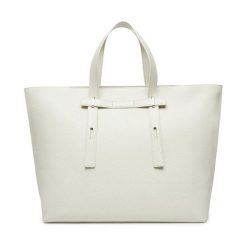 Torebka Furla. Białe shopper bag Furla, bez wzorów, bez dodatków. Za 1,299.00 zł.