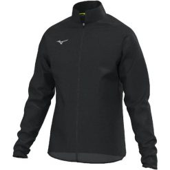 Kurtka wodoodporna Mizuno RB. Czarne kurtki damskie Mizuno, xl, bez wzorów, z materiału, z kapturem. Za 237.30 zł.