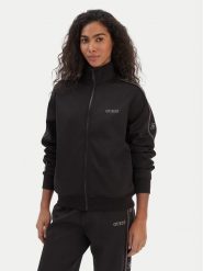 Guess Bluza V5BQ15 KCX22 Czarny Regular Fit. Czarne bluzy damskie Guess, l, z aplikacjami, z syntetyku, bez kaptura. Za 479.99 zł.