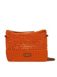 Gianni Chiarini Torebka Victoria BS 11580 SMCRH Koralowy. Pomarańczowe listonoszki damskie Gianni Chiarini, bez wzorów, z materiału, bez dodatków. Za 219.99 zł.