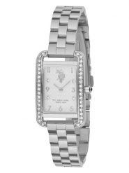 U.S. Polo Assn. Zegarek kwarcowy w kolorze srebrno-białym rozmiar: onesize. Szare, analogowe zegarki damskie U.S. Polo Assn., metalowe. Za 252.99 zł.