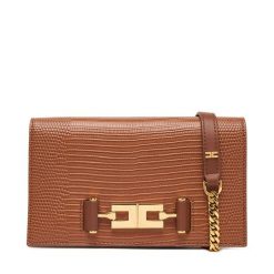 Torebka Elisabetta Franchi. Brązowe torebki wieczorowe damskie Elisabetta Franchi, bez wzorów, bez dodatków. Za 1,369.00 zł.