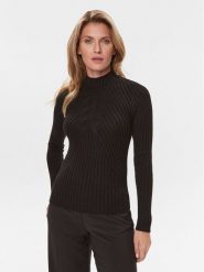 Liu Jo Sweter MF3223 MA95M Czarny Regular Fit. Czarne swetry klasyczne damskie Liu Jo, m, z syntetyku, bez kołnierzyka. Za 399.99 zł.