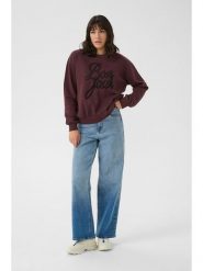 Kaffe Bluza w kolorze brązowym rozmiar: XL. Brązowe bluzy damskie Kaffe, xl, bez wzorów, bez kaptura. Za 154.07 zł.
