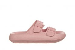 Klapki Laura Vita Nuon 08 Rose 202004, Różowy, Tworzywo - 37-38. Czerwone klapki damskie LAURA VITA, bez wzorów, z materiału, bez obcasa, bez zapięcia. W wyprzedaży za 89.10 zł.