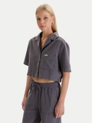 Hunter Koszula W126-HRLST-1011-42X Szary Regular Fit. Szare koszule damskie Hunter, xl, bez wzorów, bez kołnierzyka, bez ramiączek. Za 149.99 zł.