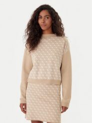Guess Golf W5BR23 Z3JD2 Beżowy Relaxed Fit. Brązowe golfy damskie Guess, s, z aplikacjami, z syntetyku, bez ramiączek. Za 349.99 zł.