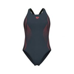 Damski kostium kąpielowy 1-częściowy Arena Grid V Back Graphic. Czarne stroje jednoczęściowe Arena, bez wzorów. Za 269.00 zł.